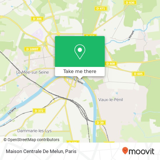 Mapa Maison Centrale De Melun