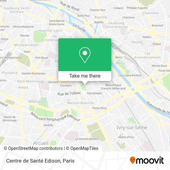 Centre de Santé Edison map