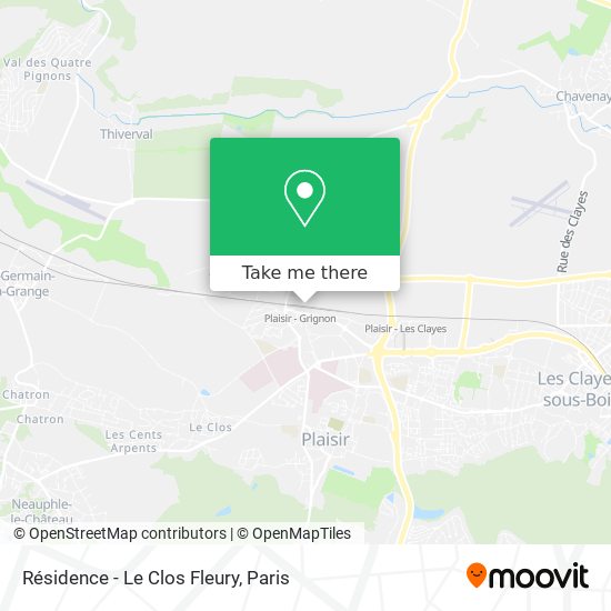 Résidence - Le Clos Fleury map