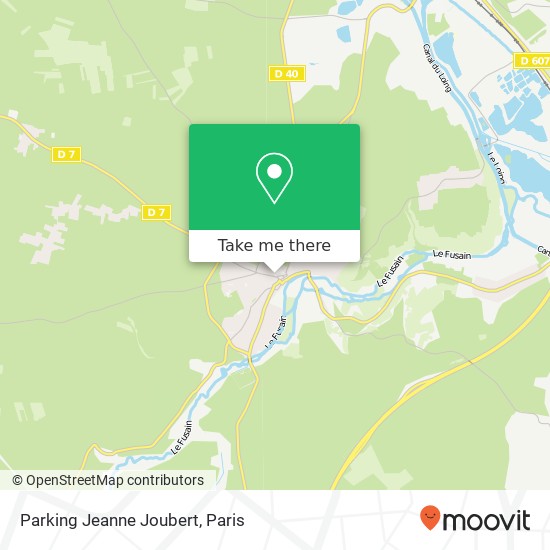 Parking Jeanne Joubert map