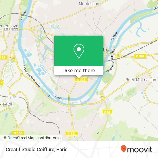 Créatif Studio Coiffure map