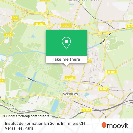 Institut de Formation En Soins Infirmiers CH Versailles map