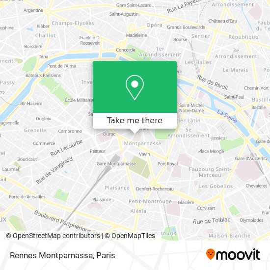 Rennes Montparnasse map