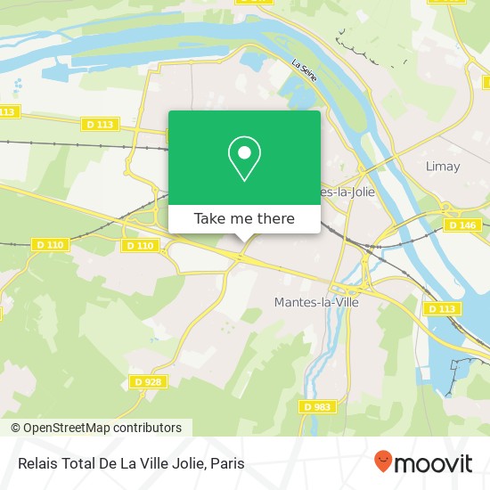 Relais Total De La Ville Jolie map