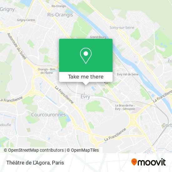 Mapa Théâtre de L'Agora