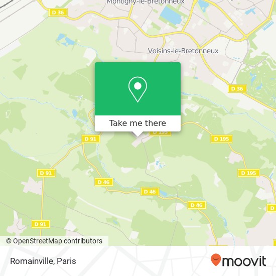 Romainville map