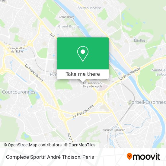 Complexe Sportif André Thoison map