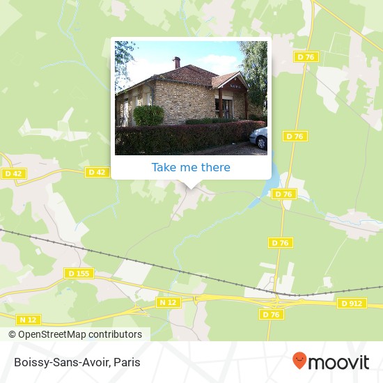 Mapa Boissy-Sans-Avoir