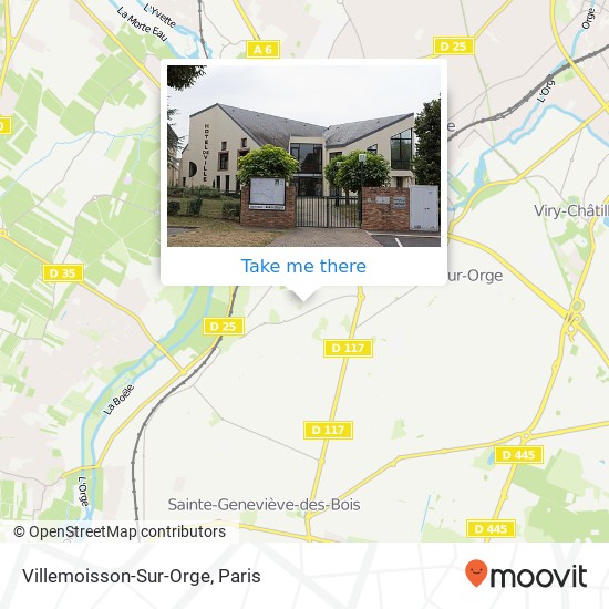 Mapa Villemoisson-Sur-Orge