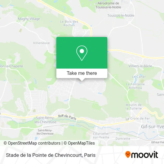 Stade de la Pointe de Chevincourt map
