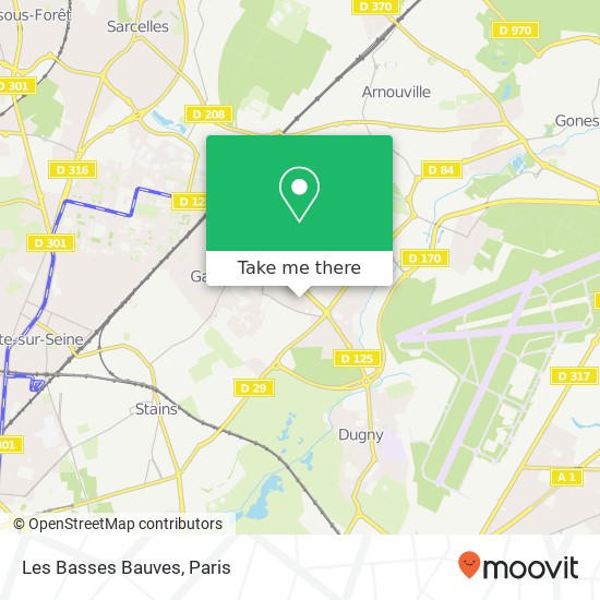 Les Basses Bauves map