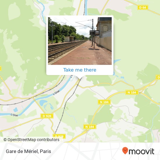 Gare de Mériel map