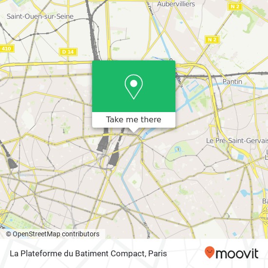 La Plateforme du Batiment Compact map