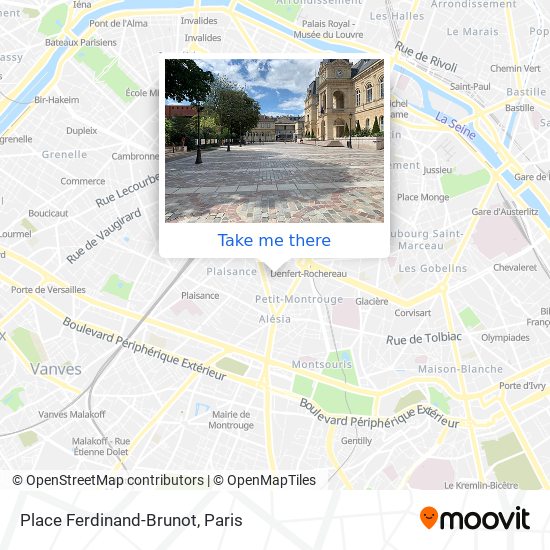 Place Ferdinand-Brunot map