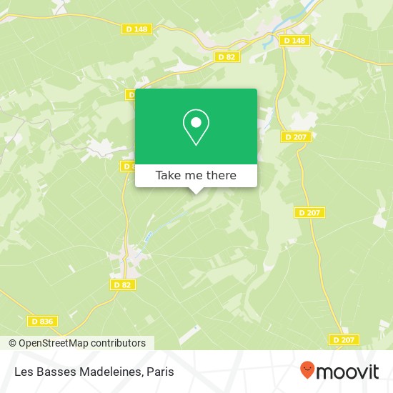 Les Basses Madeleines map