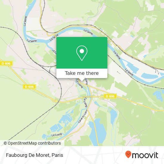 Mapa Faubourg De Moret