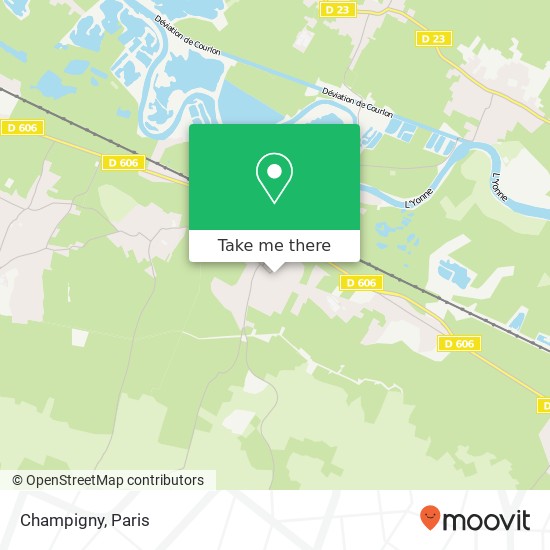 Mapa Champigny