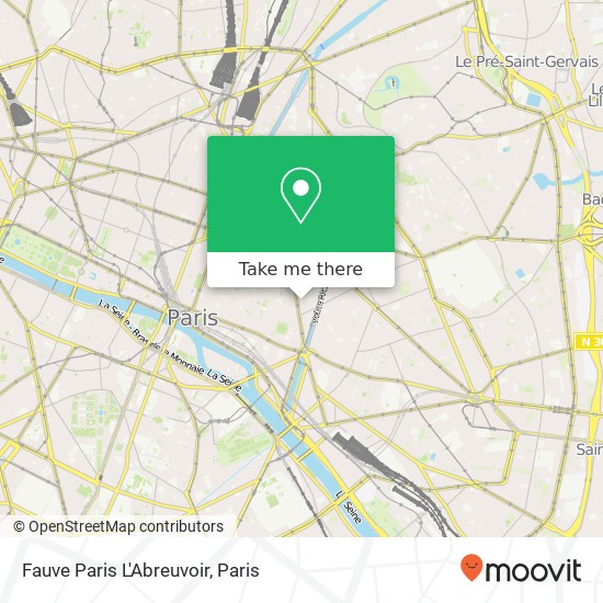 Fauve Paris L'Abreuvoir map