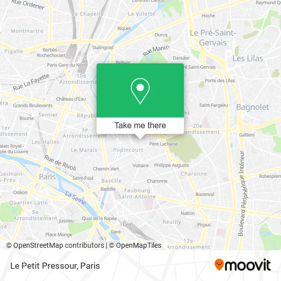 Le Petit Pressour map