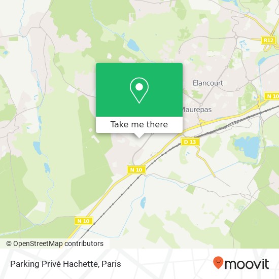 Mapa Parking Privé Hachette