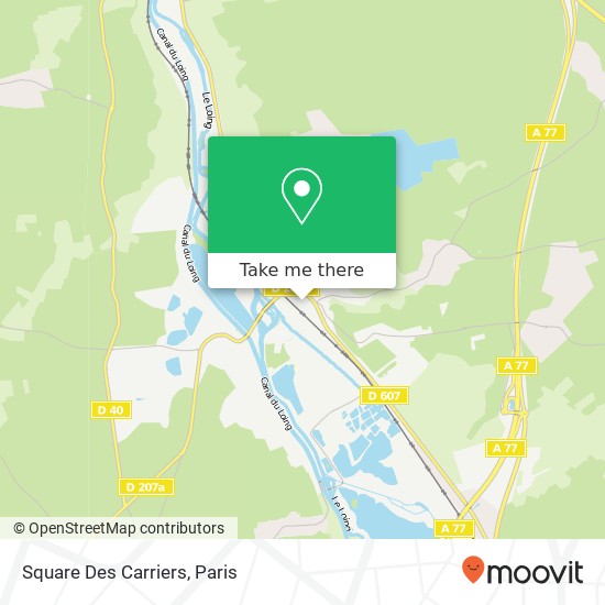 Square Des Carriers map