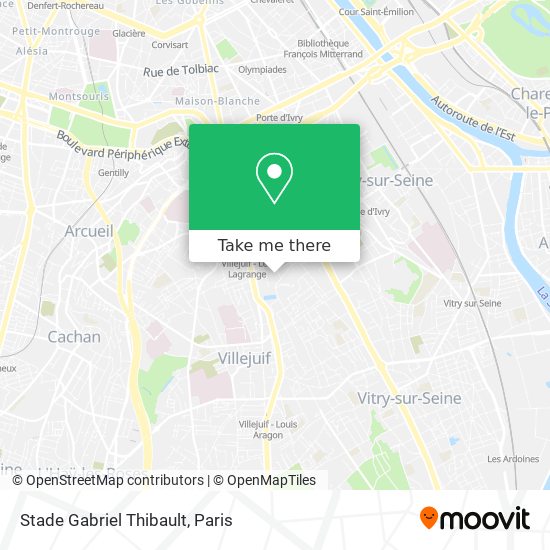 Stade Gabriel Thibault map
