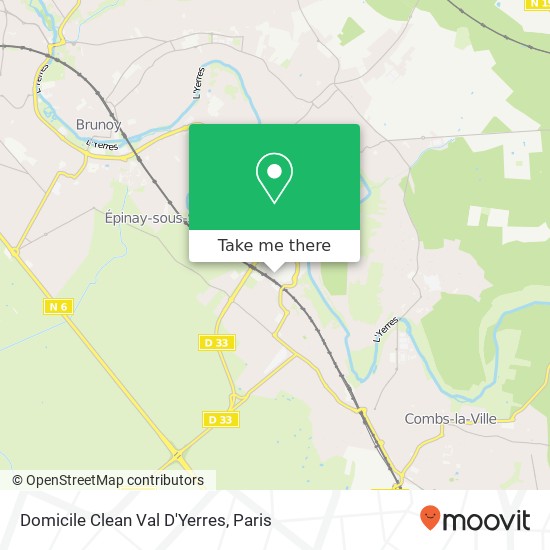 Domicile Clean Val D'Yerres map