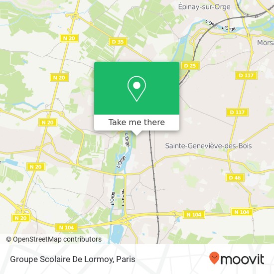 Mapa Groupe Scolaire De Lormoy