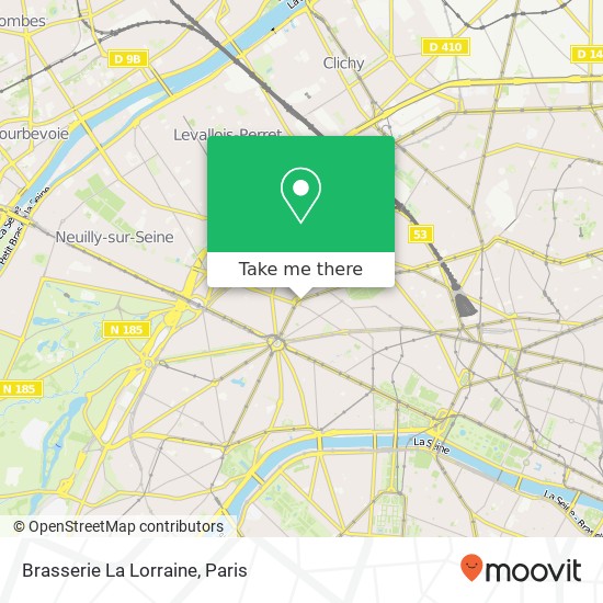 Mapa Brasserie La Lorraine