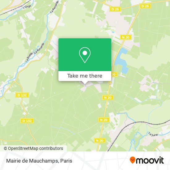 Mairie de Mauchamps map