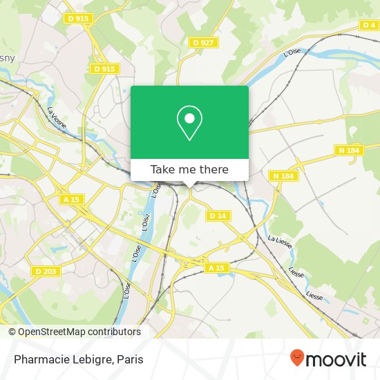 Mapa Pharmacie Lebigre