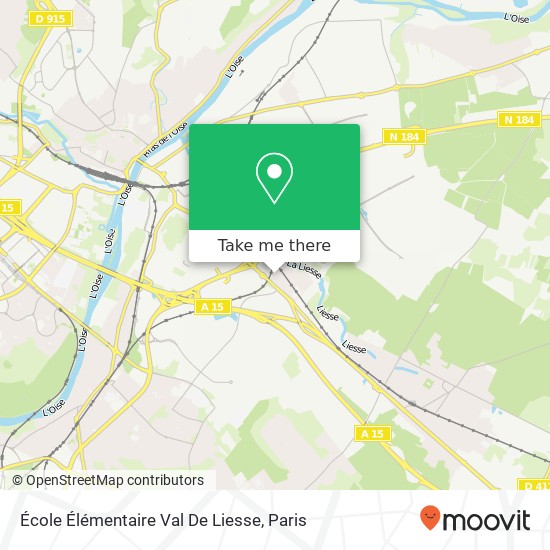 Mapa École Élémentaire Val De Liesse