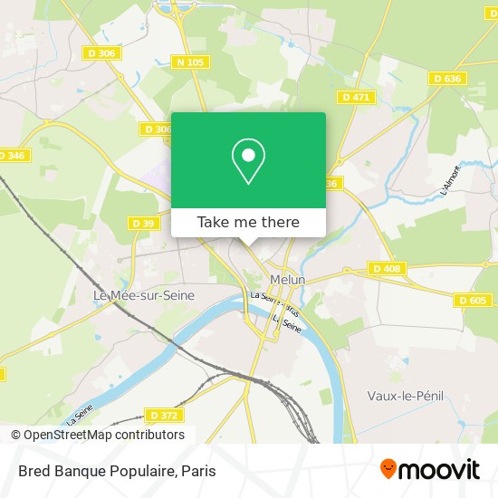 Bred Banque Populaire map