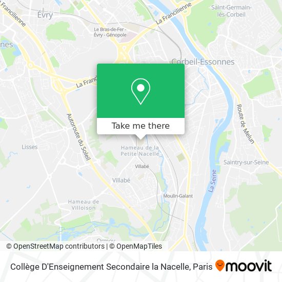 Collège D'Enseignement Secondaire la Nacelle map