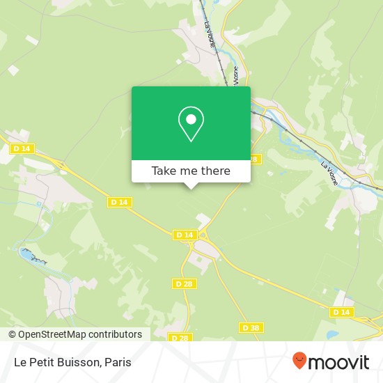 Le Petit Buisson map