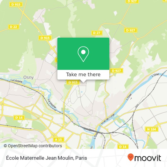 Mapa École Maternelle Jean Moulin