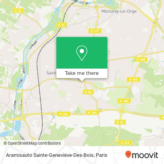 Mapa Aramisauto Sainte-Geneviève-Des-Bois