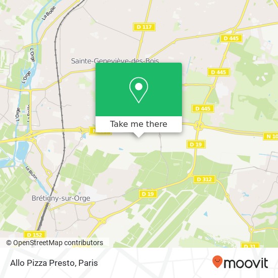 Allo Pizza Presto map