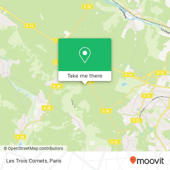 Les Trois Cornets map