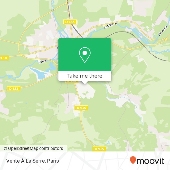 Mapa Vente À La Serre