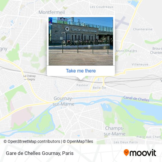 Gare de Chelles Gournay map