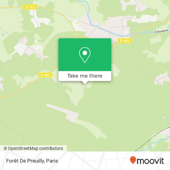 Forêt De Preuilly map