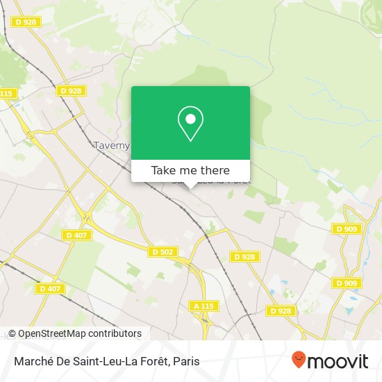 Mapa Marché De Saint-Leu-La Forêt