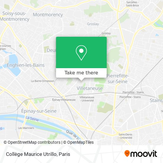 Mapa Collège Maurice Utrillo
