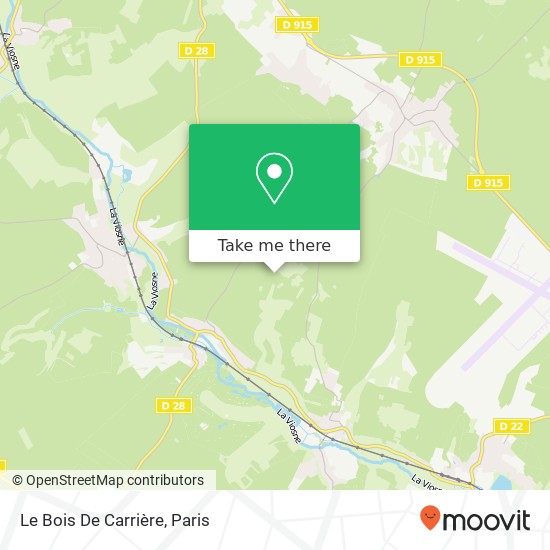 Mapa Le Bois De Carrière