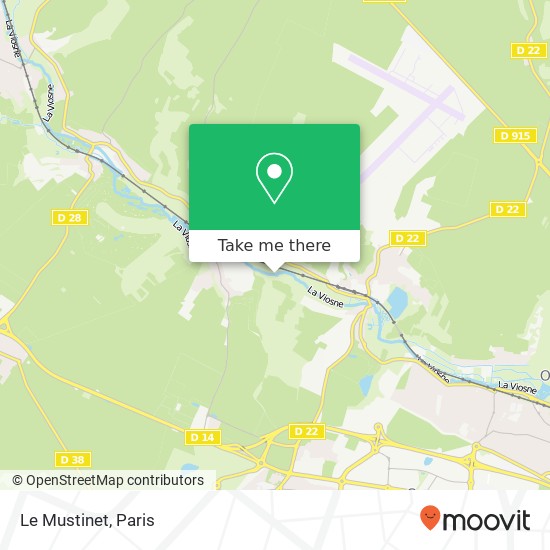 Le Mustinet map