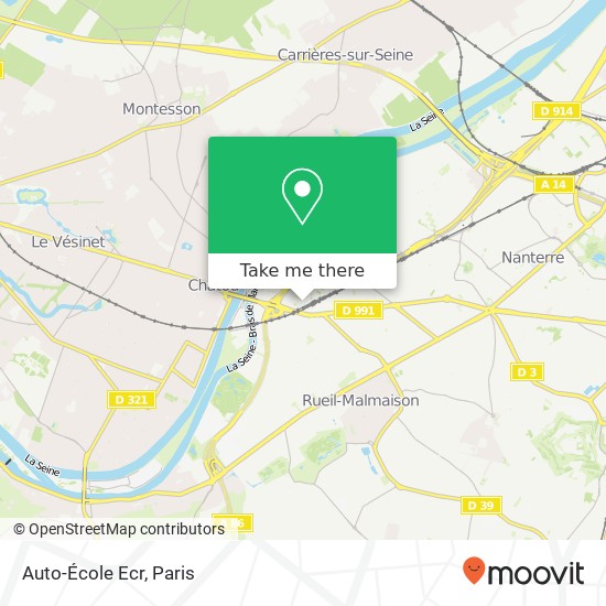 Auto-École Ecr map