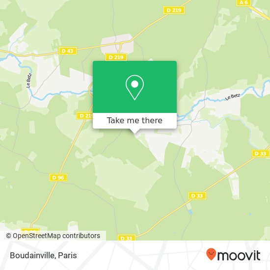 Mapa Boudainville