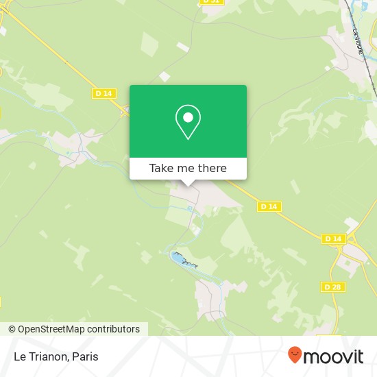 Le Trianon map