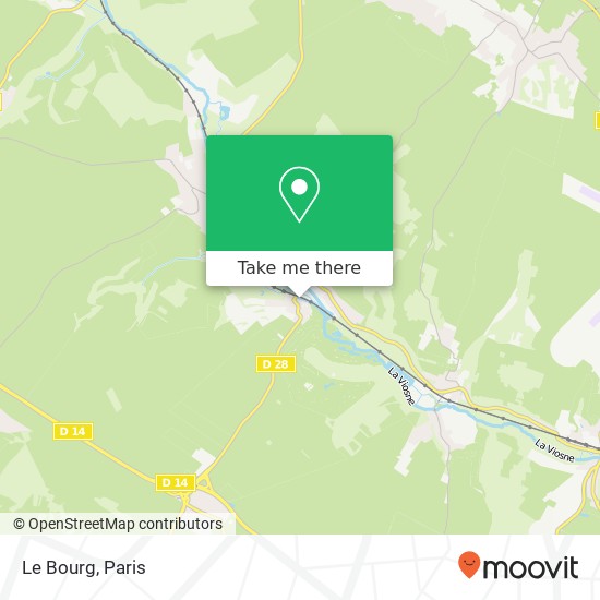 Mapa Le Bourg